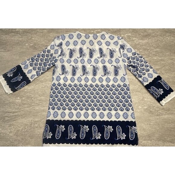 Bundle of TWO ~ Talbots Petite Small Button-Down Butterfly Shirt, Paisley Tunic - Picture 5 of 11